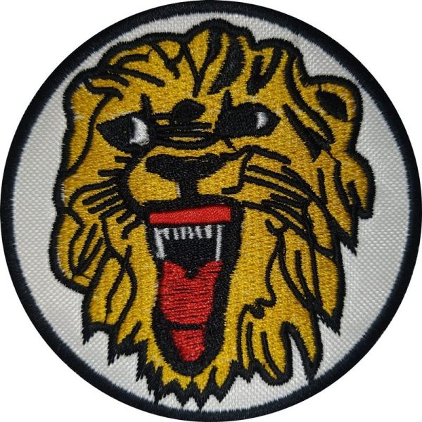 Lion Head Embroidered Patch 8x8 cm - Görsel 2