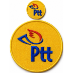 PTT Logo Embroidery Patch 8x8 cm & 20x20 cm