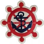 Sailor Anchor Embroidered Patch 8x8 cm