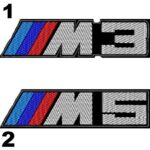 BMW M3-M5 Embroidery Patch Application (3.5 x 13.5 cm)