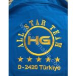 All Star Team D-2420 Turkey Polo Shirt Metallic Embroidery Application