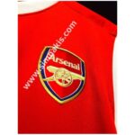 Arsenal Jersey Embroidery Patch Application on T-Shirt