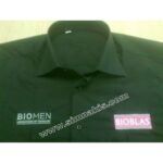 Biomen Bioblas Shirt Embroidery Application