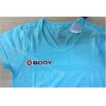 Body Crew Neck T-Shirt Embroidery Patch Application