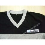 DemirDöküm V-Neck T-Shirt Embroidery Badge Patch Application
