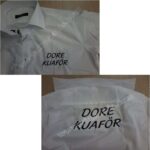Embroidery Application on "Dore Kuaför" Shirt