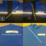 Embroidery Application on "Ethicmobil" Polo Shirt (T-shirt) with Patch