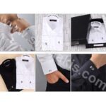 Embroidery Application on Shirt Collar and Cuffs