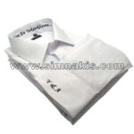 Embroidery Application on Shirt Inner Collar and Cuffs