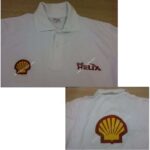 Helix Shell Embroidery Application on Polo Shirt