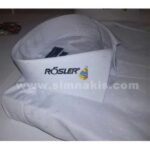Embroidery Application of Rosler Company Logo on Shirt Collar