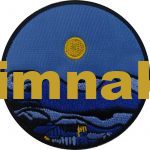 Silent City Moon Nature Embroidered Patch – 8x8 cm