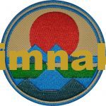 Sunrise from the Sea Embroidered Patch – 8x8 cm