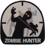 Zombie Hunter Embroidered Patch – 8.5x9.5 cm