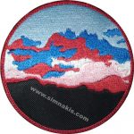 Evening Sky Embroidered Patch – 9x9 cm