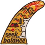 Seek Balance Embroidered Patch – 6.5x10 cm