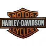 Harley Davidson Motor Embroidered Patch – Available in Two Sizes (17x25 cm & 23.5x35 cm)