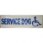 Service Dog Embroidered Patch 5x16 cm