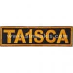 Personal Nameplate with Radio Code Embroidered Patch – 13x3.5 cm