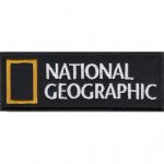 National Geographic Embroidered Patch – Available in Two Sizes (8x3 cm &12x4.5 cm)