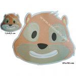 Bear Embroidered Patch – Available in Two Sizes (7.5x6.5 cm & 21x18 cm)