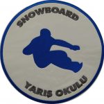 Snowboard Racing School Embroidered Patch – 20x20 cm