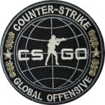 CS Counter Strike Embroidered Patch 9x9 cm