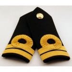Nautical Double Button Captain's Epaulet with Sequin Embellishment – 1 Pair