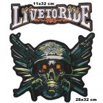 Live to Ride War Weapon Chaos Embroidered Patch