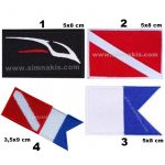 Diving Diver Flags Embroidered Patch