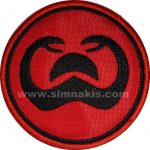 Double-Headed Snake Embroidered Patch (7x7 cm)