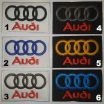 Audi Embroidered Patch (8x5.5 cm)