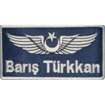 Aviator Name Tag Embroidered Patch (5x9 cm)