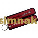 122. Filo "Remove Before Flight" Embroidered Keychain (Double-Sided, 3x13 cm)