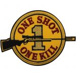 One Shot One Kill Embroidered Patch (7.5x10 cm)