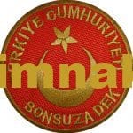 Republic of Turkey Forever Turkish Flag Embroidered Patch (8.5x8.5 cm)