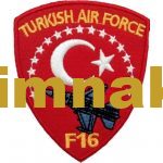 F-16 Squadron Turkish Air Force Embroidered Patch (8.5x10 cm)