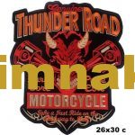 Thunder Road Motorcycle Embroidered Patch (26x30 cm)