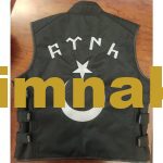 Göktürk Crescent-Star Flag Embroidery Application on Ready-Made Vests