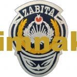 Embroidered Zabıta Patch Badge 7x9 cm