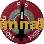 F-5 Freedom Fighter Embroidered Patch (9x9 cm)
