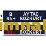 Migros Arama Kurtarma Staff name tags, embroidered patch, 2.5x10 cm
