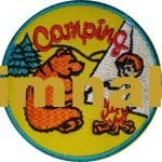 Camp Camping Embroidered Patch (8x8 cm)