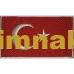 Turkey Turkish Flag Embroidered Patch - 5x8 cm