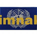 United Nations Flag Embroidered Patch - 5x8 cm