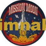 Space Shuttle Mission Moon Embroidered Patch - 8.5x8.5 cm