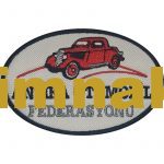 Antique Automobile Federation Embroidery Patch 9x6 cm
