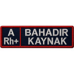 Personnel Name Tag Embroidery Patch 12x3 cm