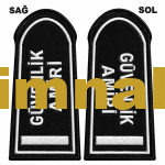Private Security Officer Epaulet Embroidery Patch 12x6 cm (1 Pair)