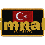Personnel Name Tag with Flag Embroidery Patch 9x5.5 cm